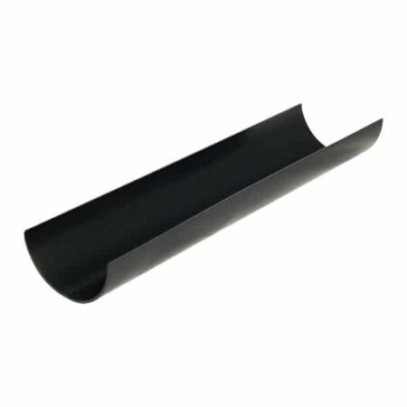 FloPlast MiniFlo Guttering 2m Length – Shed Plastic Gutter (Black, White, Brown, Anthracite Grey)