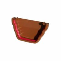 Freeflow Double Ogee Ext Stop Ends Caramel 135mm