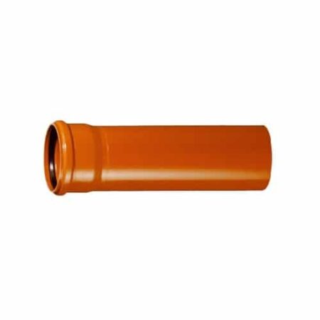110mm underground drainage pipe 1m single socket terracotta