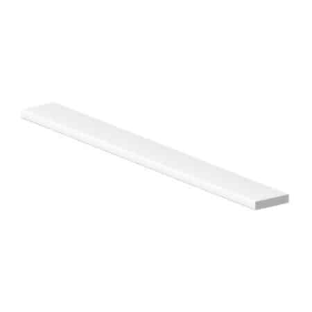 28mm x 6mm D-Battern Window Trim 5m White