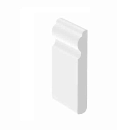 95mm x 12mm Upvc Ogee Skirting 5m White
