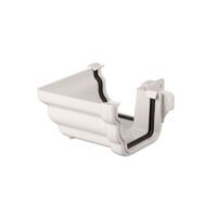 106mm Prostyle Ogee Guttering External 90 degree Angle White BR088EW