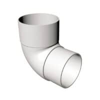 Freeflow 68mm Round Downpipe 90.5d Offset Bend White FRR524