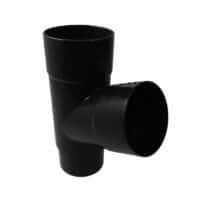 Freeflow 68mm Round Downpipe 112d Offset Branch Black FRR529B