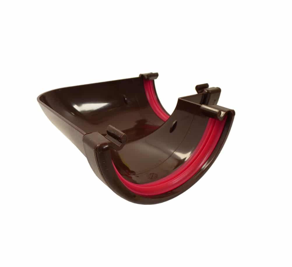 Freeflow 112mm Half Round 90d Gutter Angle Brown