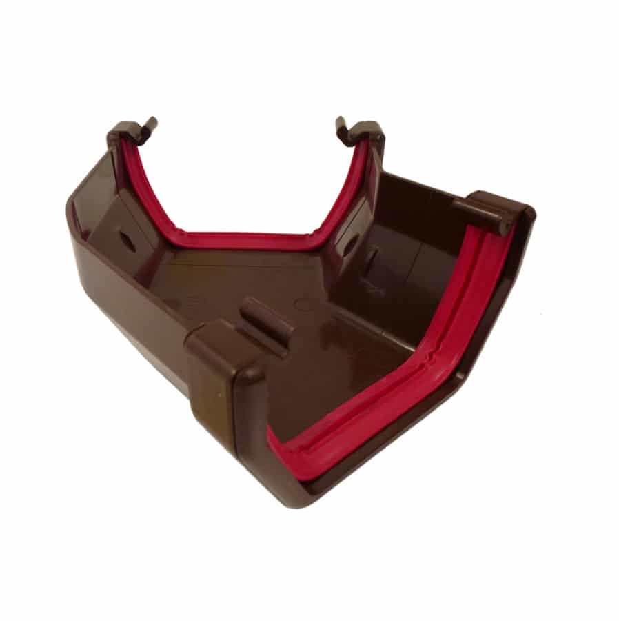 Freeflow 114mm Square Gutter 135d Angle Brown FRS604LB