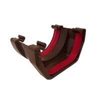 Freeflow 112mm Half Round - 114mm Square Gutter Adaptor Brown