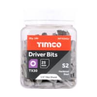 TX30 Driver Bits Timco S2 1/4 Hex