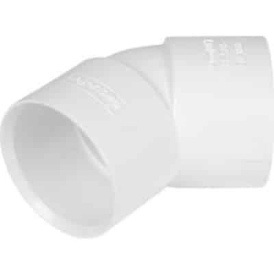 white 50mm solvent weld 135 degree obtuse bend waste pipe fitting white 50mm solvent weld 135 degree obtuse bend waste pipe fitting