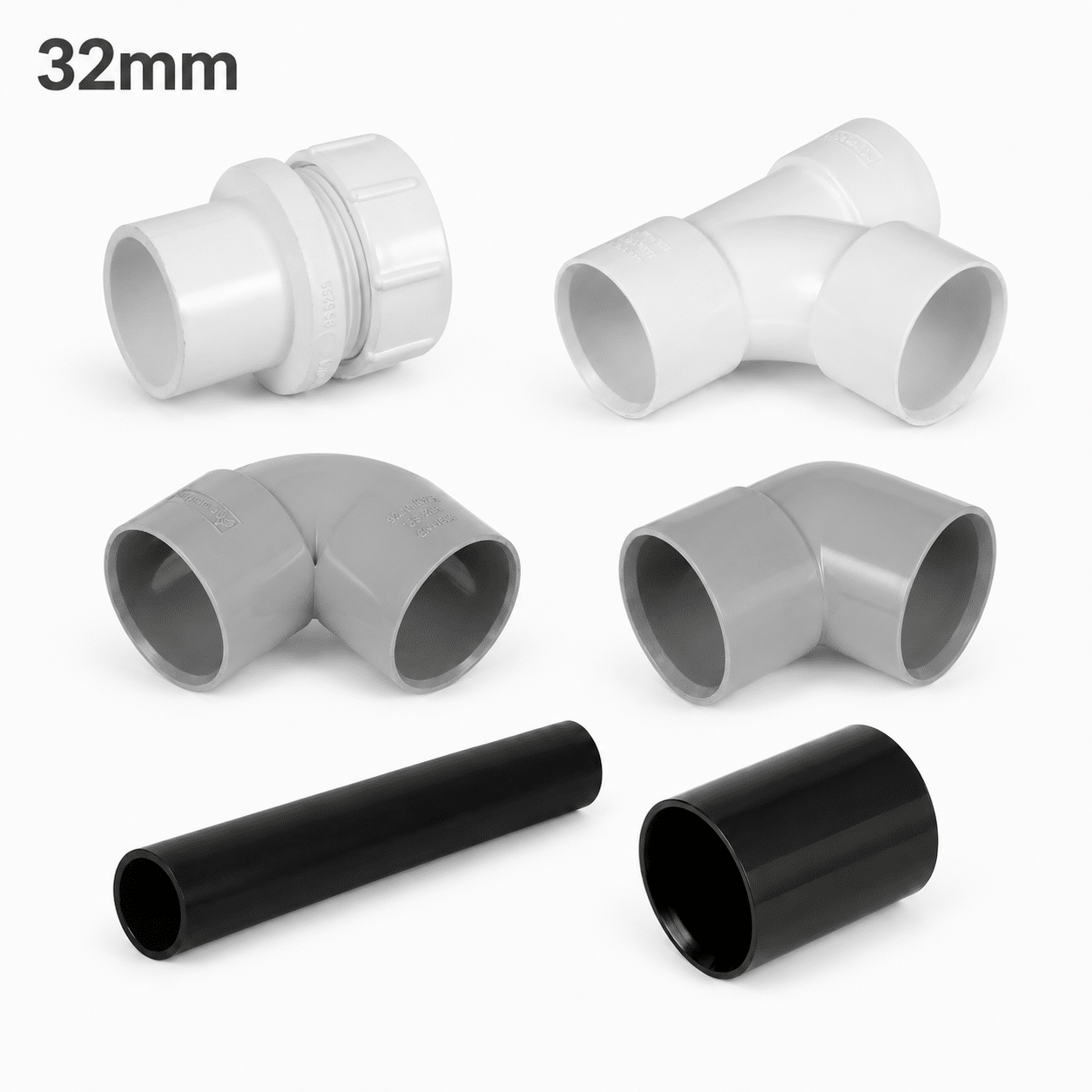 32mm Solvent Weld Waste Pipe & Fittings