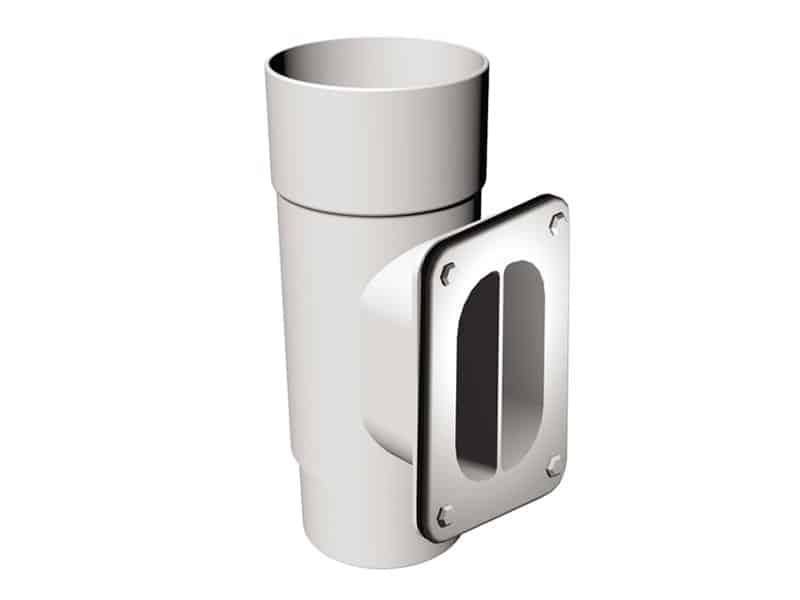 White Freeflow 68mm Round Downpipe Access Pipe FRR533