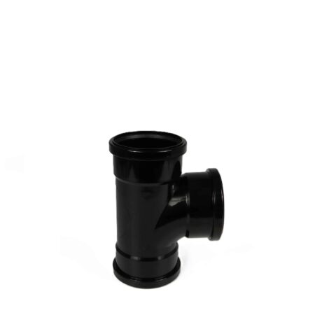 110mm Soil Branch 87.5 degree push fit triple socket fitting