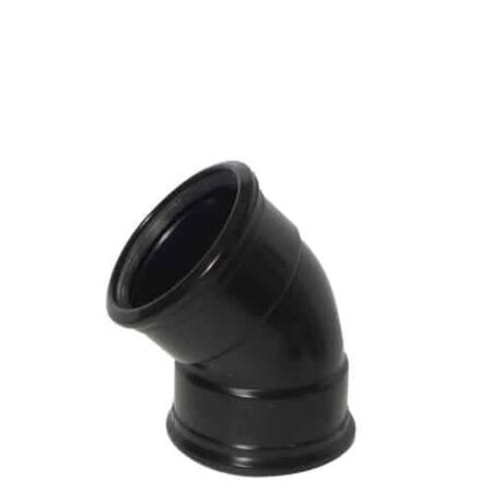 110mm Double Socket Bend 45° push fit soil pipe fitting