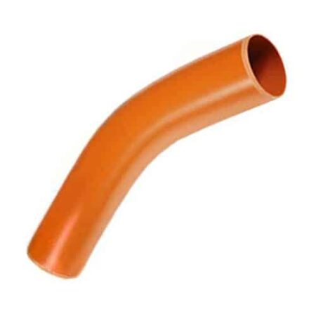 110mm 45 degree long radius bend plain end Kayflow underground drainage fitting