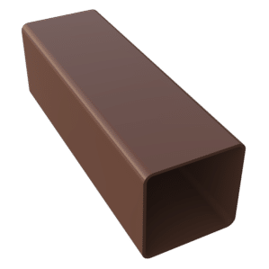 65mm square downpipe 5.5m Freefoam Freeflow black white brown