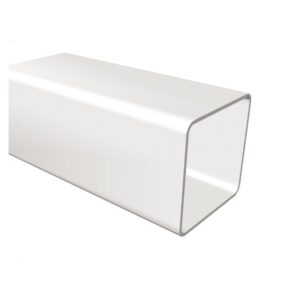 65mm square downpipe 5.5m Freefoam Freeflow black white brown