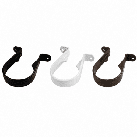 Freeflow 68mm Round Downpipe Stand Off Clip in white black and brown