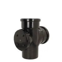 110mm Access Branch 87.5 degree double socket push fit soil pipe fitting