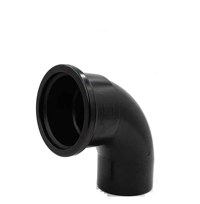 110mm Single Socket Bend 87.5° push fit soil pipe fitting