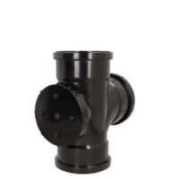 110mm Soil Access Branch 87.5 degree push fit triple socket fitting