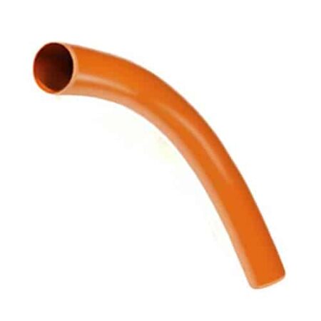 110mm 90 degree long radius bend plain end Kayflow underground drainage fitting
