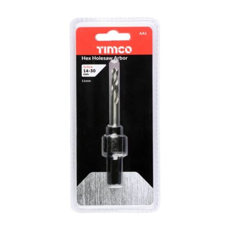Holesaw Arbor Hex Shank 14-30mm Timco