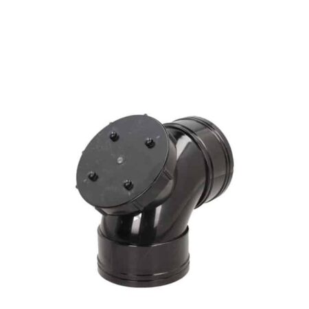 110mm Solvent Weld Access Bend 87.5° double socket soil pipe fitting