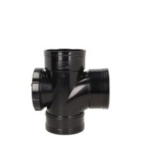110mm Solvent Weld Access Branch 87.5° triple socket soil pipe fitting
