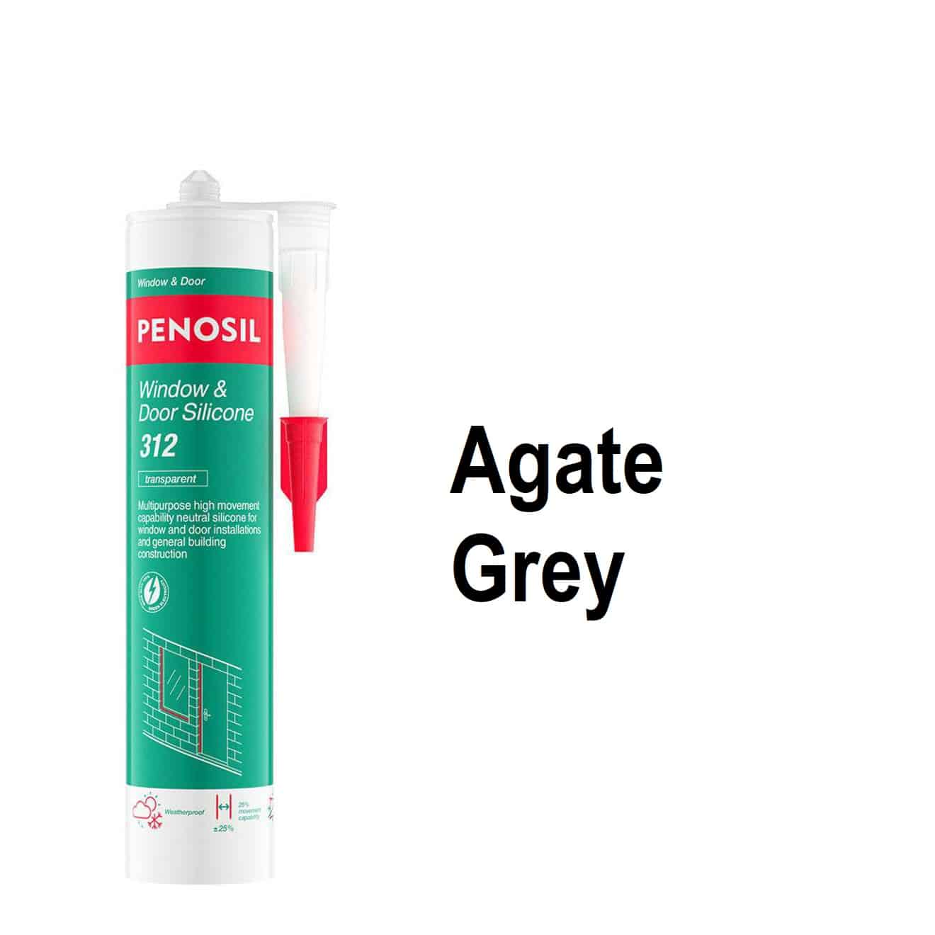 Penosil 312 silicone Agate Grey 300ml single tube