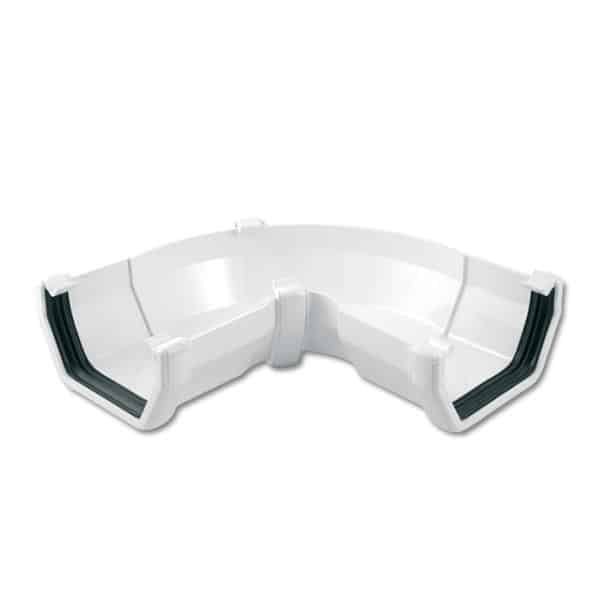 gutter angle 114mm square line adjustable FloPlast RAS3 black white brown