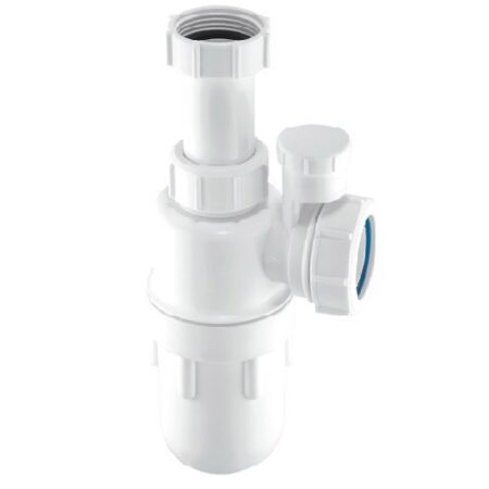 McAlpine C10AV 40mm 1½ inch white anti-syphon adjustable inlet bottle trap