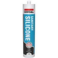 Soudal Sanitary Silicone Sealant White and Clear 290ml