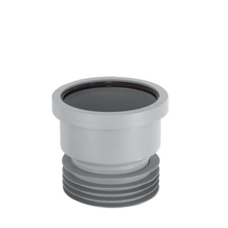 110mm grey drain connector McAlpine DC1GR soil and WC pipe fitting
