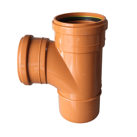110mm Underground 90 Degree Double Socket Tee Branch