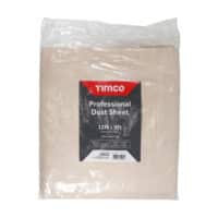 Timco Cotton Dust Sheet 12ft x 9ft – Reusable Floor & Furniture Protection