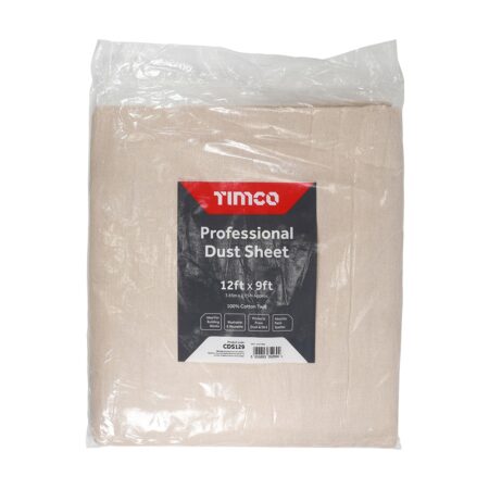 Cotton Dust Sheet 12ft x 9ft Timco
