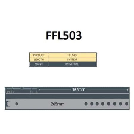 265mm Universal Fixing Lug Upvc Window & Doors FFL503