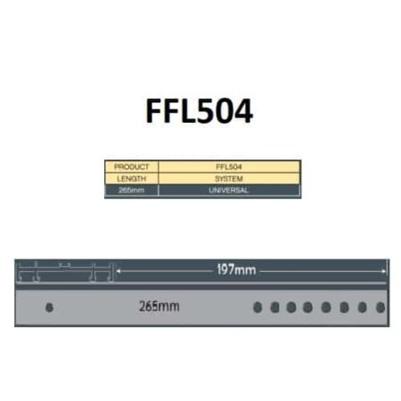 265mm Universal Fixing Lug Upvc Window & Doors FFL504