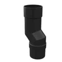 downpipe mini offset 68mm round Freefoam Freeflow black white brown