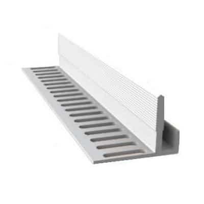 White Fortex 25mm Multi Vent Starter Trim 3m FC3123