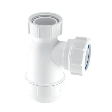 McAlpine G10 40mm 1½ inch white shallow bottle trap