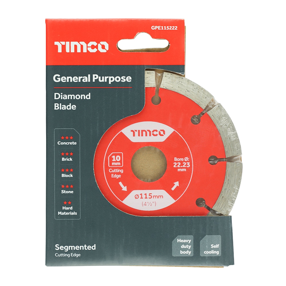 Diamond Cutting Discs Timco 115mm 230mm 300mm