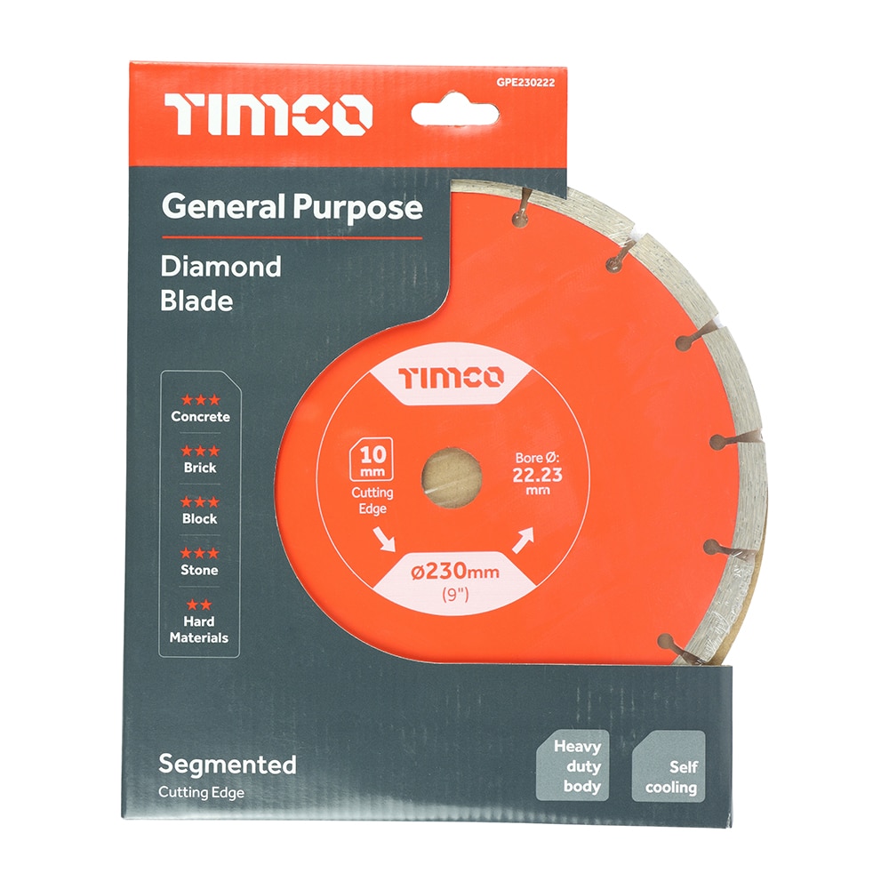 Diamond Cutting Discs Timco 115mm 230mm 300mm