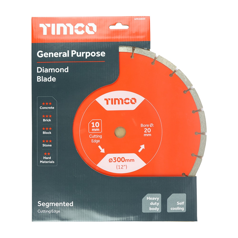 Diamond Cutting Discs Timco 115mm 230mm 300mm