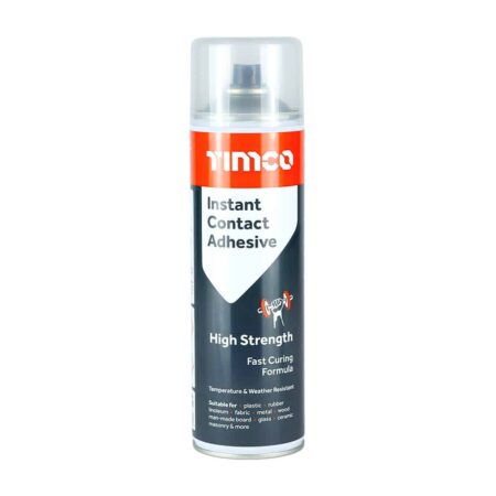 Timco Instant Contact Adhesive Spray – High Strength Multi-Purpose (500ml)