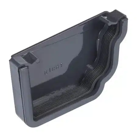 Kayflow Ogee Stopend Right Hand 120mm Anthracite Grey OGE2AG
