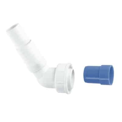 McAlpine MA15 1 inch BSP 135 degree appliance nozzle for washing machine and dishwasher waste hoses