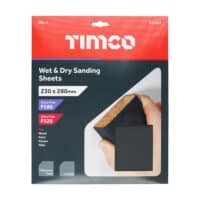 Wet & Dry Sanding Sheets 230 x 280mm 180/320 Grit Timco 231357