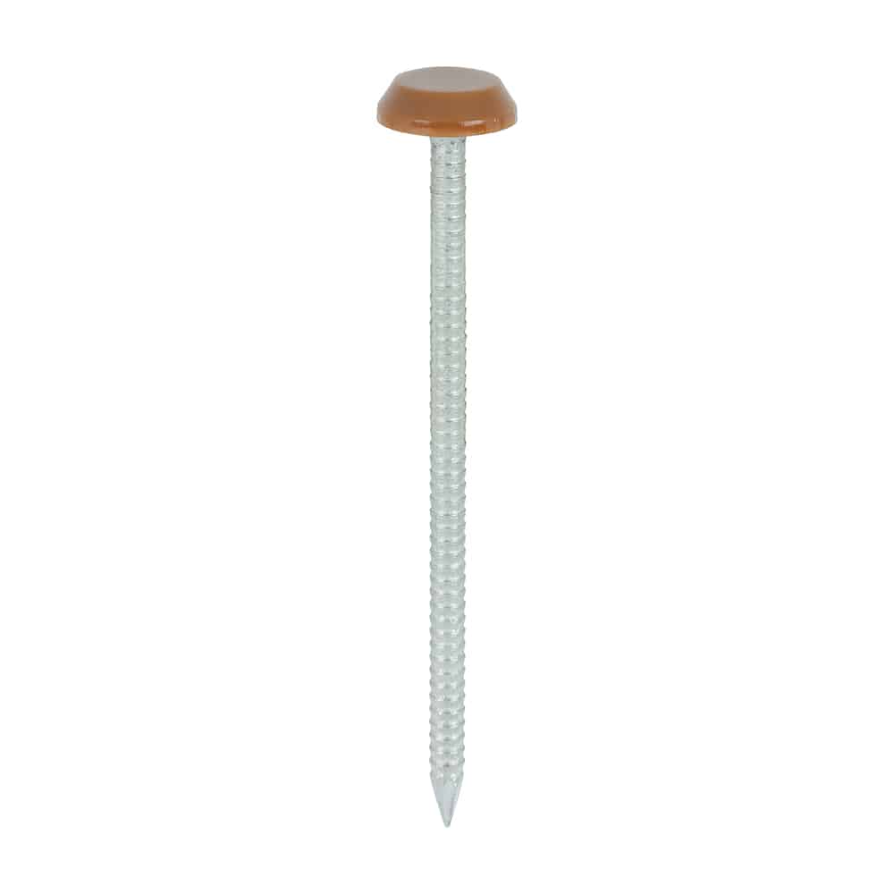 Timco 65mm poly nails plastic head nails colour matched pack of 100