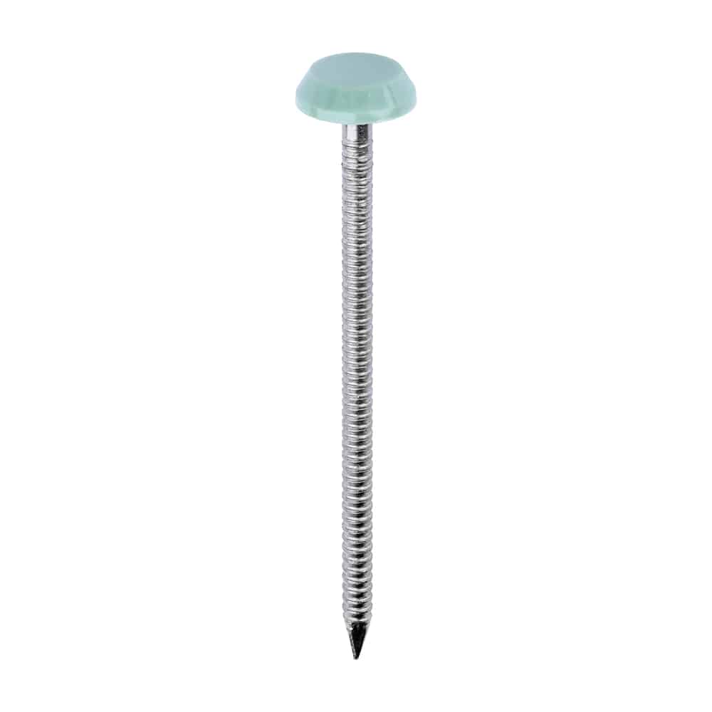 Stacked from 14 images. Method=B (R=8,S=4) Timco 65mm poly nails plastic head nails colour matched pack of 100